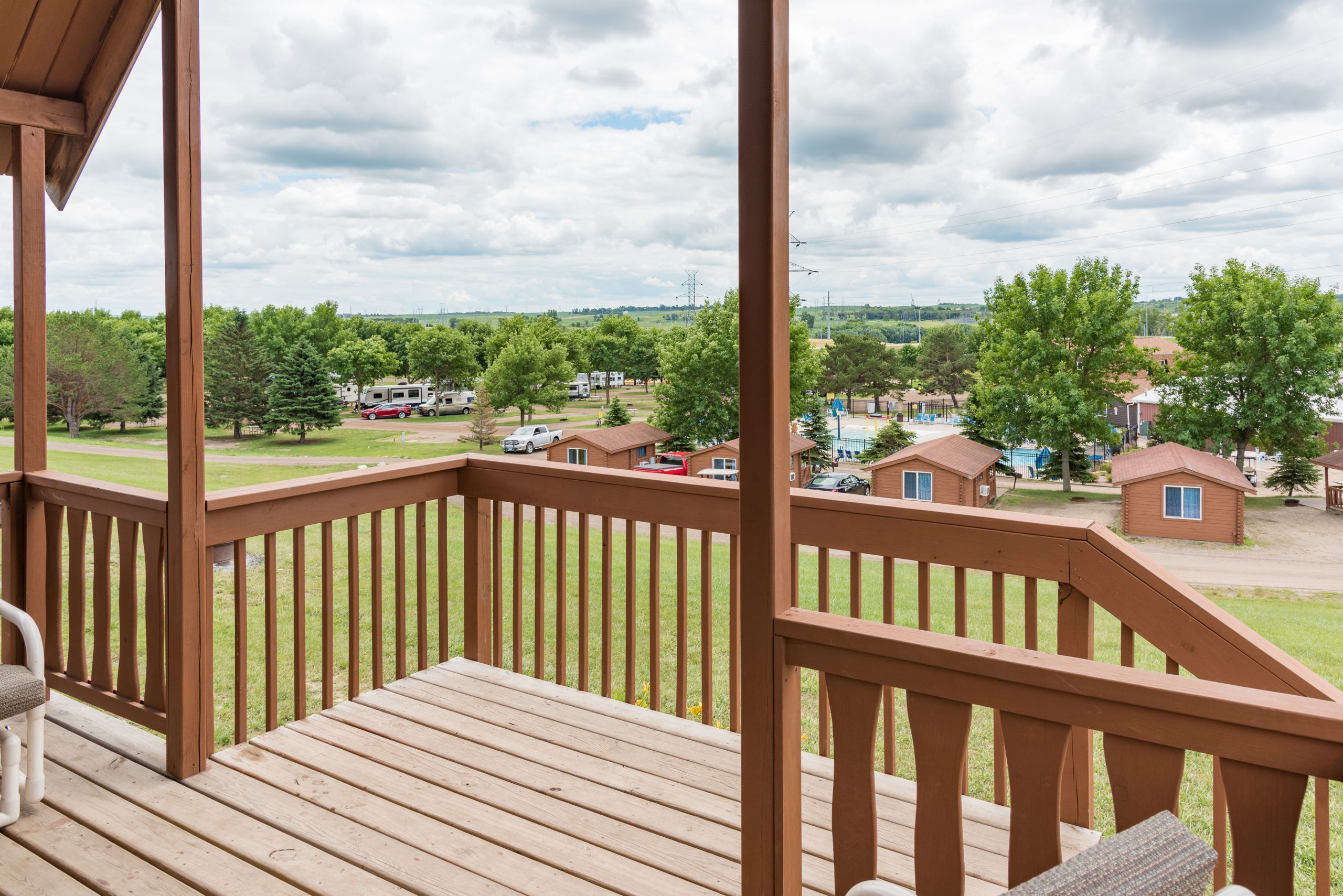 View from the porch of the retreat