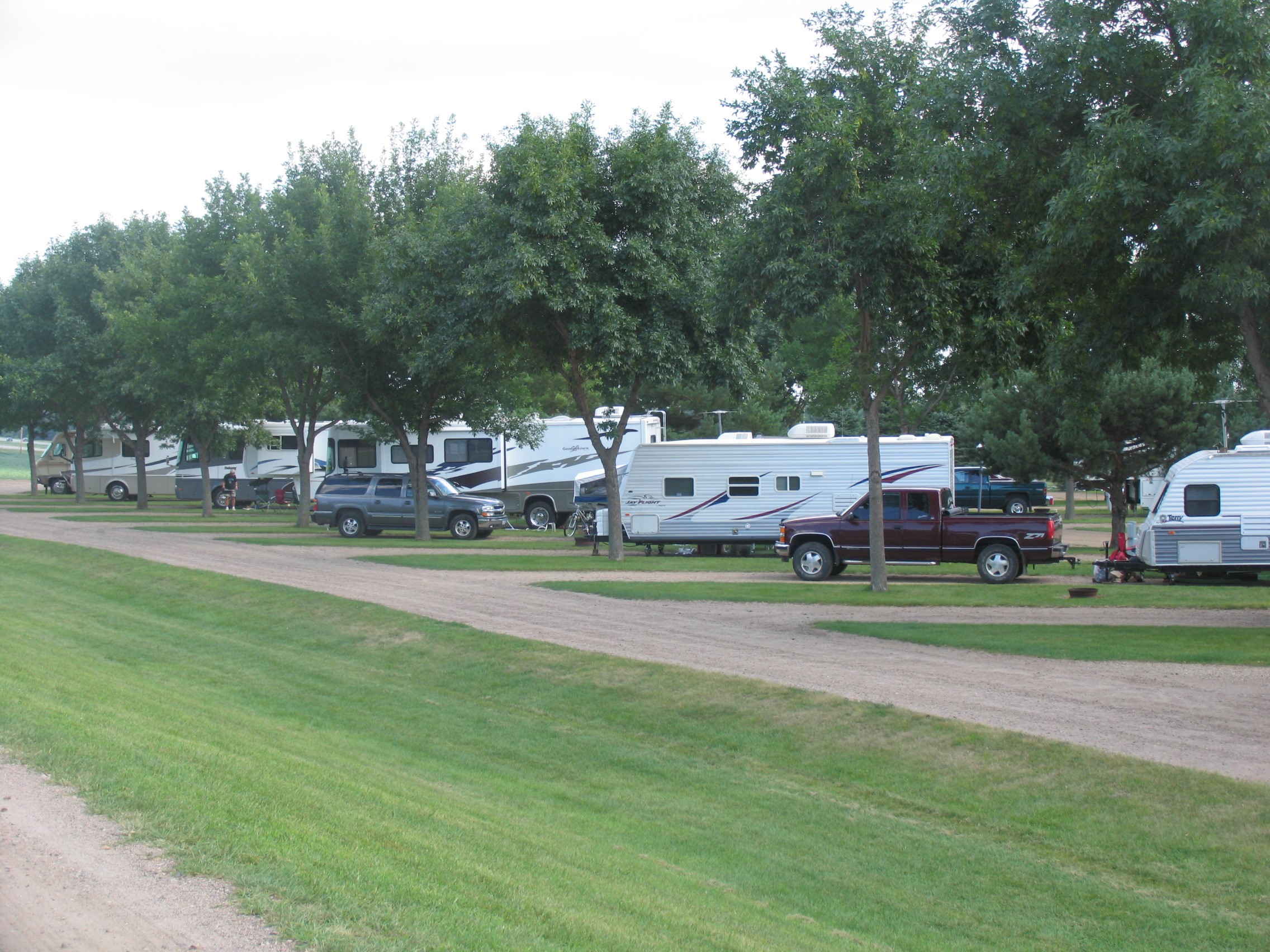 Campsite at RV park Sioux Falls SD